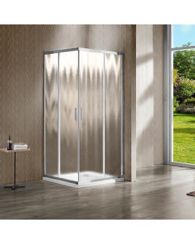 Душевой уголок Vincea Garda 120х120 VSS-1G1212CH профиль Хром стекло шиншилла