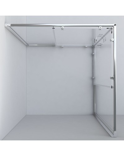 Душевой уголок Vincea Garda 110х80 VSS-1G8011CH профиль Хром стекло шиншилла