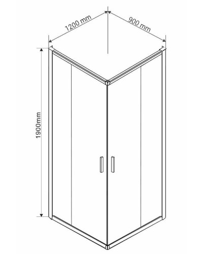 Душевой уголок Vincea Garda 120х90 VSS-1G9012CH профиль Хром стекло шиншилла