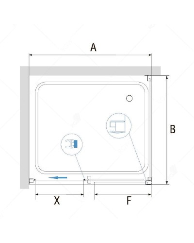 Душевой уголок RGW Passage PA-76 140х70 35087647-11 профиль Хром стекло прозрачное