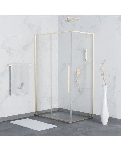 Душевой уголок RGW Stilvoll SV-42G 100х90 32324290-16 профиль Золото стекло прозрачное