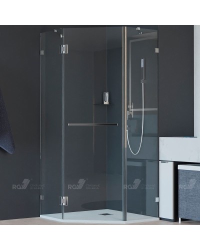 Душевой уголок RGW Hotel HO-082 90х90 350608299-11 профиль Хром стекло прозрачное