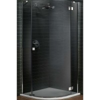 Душевой уголок Radaway Almatea PDJ 90x90 R 30702-01-05N профиль Хром стекло графит