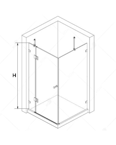 Душевой уголок RGW Hotel HO-044 120х100 350604402-11 профиль Хром стекло прозрачное