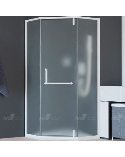 Душевой уголок RGW Hotel HO-084W 100х100 350608400-25 профиль Белый стекло матовое-сатинат