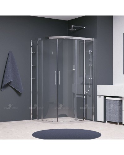 Душевой уголок RGW Hotel HO-512 110x110 030651211-11 профиль Хром стекло прозрачное