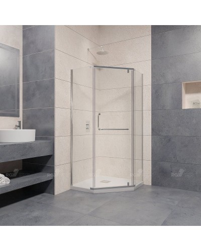Душевой уголок RGW Passage PA-081 80х80 35088188-11 профиль Хром стекло прозрачное