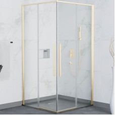 Душевой уголок RGW Stilvoll SV-31G 90х90 32323199-16 профиль Золото стекло прозрачное