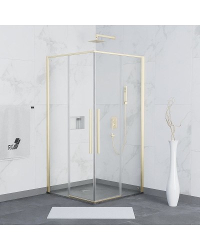 Душевой уголок RGW Stilvoll SV-31G 90х90 32323199-16 профиль Золото стекло прозрачное