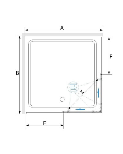 Душевой уголок RGW Stilvoll SV-31G 90х90 32323199-16 профиль Золото стекло прозрачное