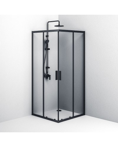 Душевой уголок AM.PM Gem S 90х90 W93G-403-090BT профиль Черный матовый стекло прозрачное