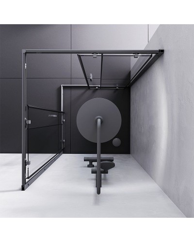 Душевой уголок AM.PM Gem S 90х90 W93G-403-090BT профиль Черный матовый стекло прозрачное