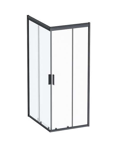 Душевой уголок AM.PM Gem S 100х80 W93G-404-100280-BT профиль Черный матовый стекло прозрачное