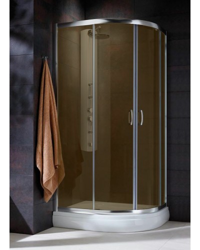Душевой уголок Radaway Premium Plus E 1900 100x80 30491-01-08N профиль Хром стекло коричневое