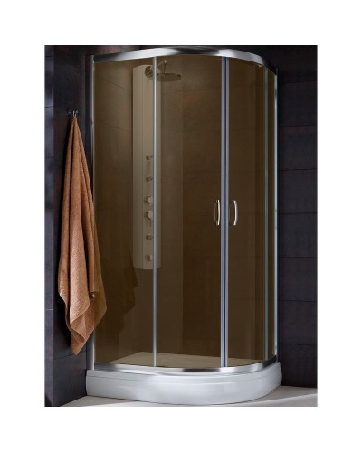 Душевой уголок Radaway Premium Plus E 1900 100x80 30491-01-08N профиль Хром стекло коричневое