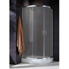 Душевой уголок Radaway Premium Plus E 1900 100x80 30491-01-05N профиль Хром стекло графит