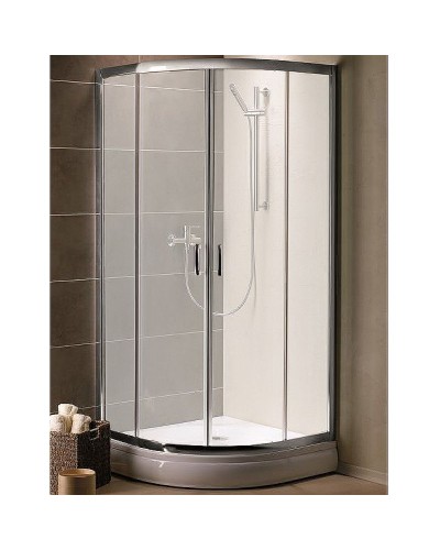 Душевой уголок Radaway Premium Plus A 1900 80x80 30413-01-02N профиль Хром стекло матовое