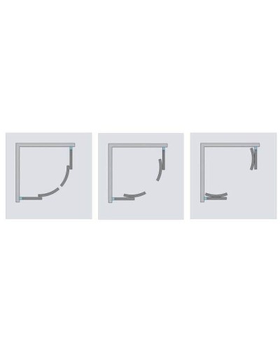 Душевой уголок Radaway Premium Plus A 1900 90x90 30403-01-05N профиль Хром стекло графит