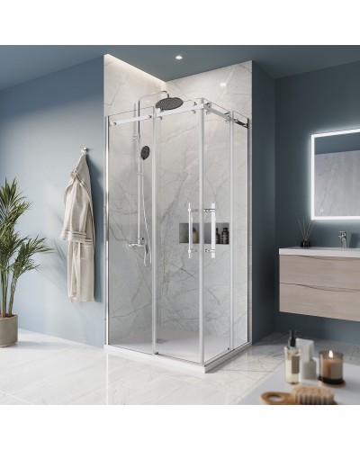 Душевой уголок BelBagno MARINO-AH-2-100/80-C-CR