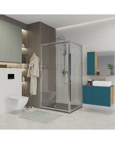 Душевой уголок Niagara Nova 90х70 NG-63-9A-A70 профиль Хром стекло прозрачное