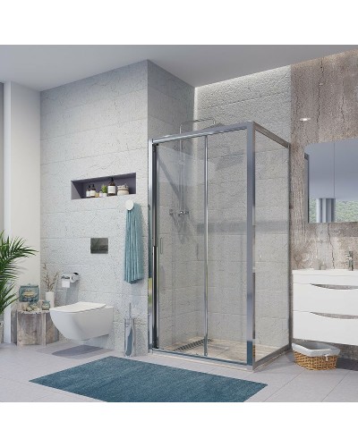 Душевой уголок Niagara Nova 120х80 NG-62-12A-A80 профиль Хром стекло прозрачное