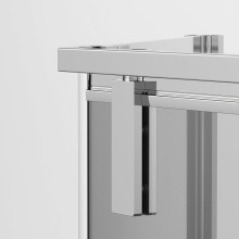 Душевой уголок Ambassador Ritz 100х100 112011203 профиль Черный стекло прозрачное