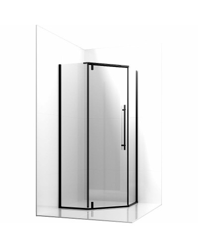 Душевой уголок Ambassador Ritz 100х100 112011203 профиль Черный стекло прозрачное