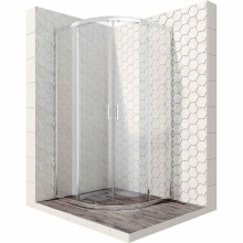 Душевой уголок Ambassador Kingston 80х80 14011106 профиль Хром стекло прозрачное