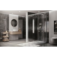 Душевой уголок Ambassador Kingston 80х80 14011106 профиль Хром стекло прозрачное