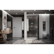 Душевой уголок Ambassador Kingston 80х80 14011106 профиль Хром стекло прозрачное