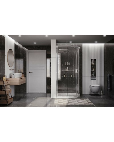 Душевой уголок Ambassador Kingston 80х80 14011106 профиль Хром стекло прозрачное