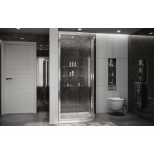 Душевой уголок Ambassador Kingston 80х80 14011106 профиль Хром стекло прозрачное