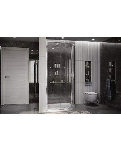 Душевой уголок Ambassador Kingston 80х80 14011106 профиль Хром стекло прозрачное