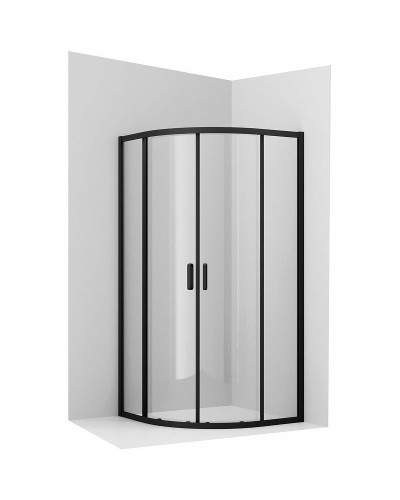 Душевой уголок Ambassador Kingston 80х80 14011206 профиль Черный стекло прозрачное