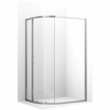 Душевой уголок Ambassador Kingston 100х80 14011114 профиль Хром стекло прозрачное