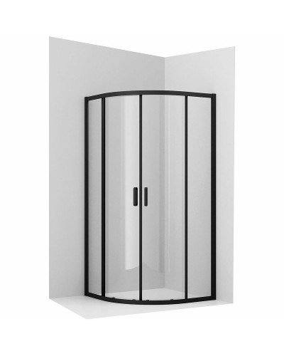 Душевой уголок Ambassador Kingston 100х100 14011205 профиль Черный стекло прозрачное