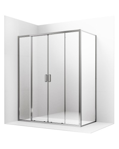 Душевой уголок Ambassador Forsa 120х90 17021107AX-90AX профиль Хром стекло прозрачное