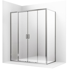 Душевой уголок Ambassador Forsa 120х100 17021107AX-100AX профиль Хром стекло прозрачное