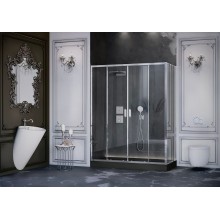 Душевой уголок Ambassador Forsa 160х90 17021111AX-90AX профиль Хром стекло прозрачное