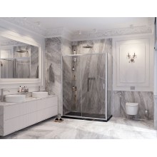 Душевой уголок Ambassador Forsa 140х80 17021120AX-80AX профиль Хром стекло прозрачное