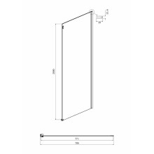 Душевой уголок Ambassador Benefit 160x80 19021105HX-80HX профиль Хром стекло прозрачное