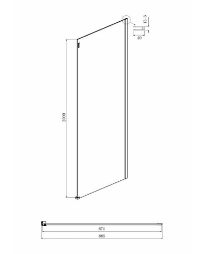 Душевой уголок Ambassador Benefit 160x90 19021105HX-90HX профиль Хром стекло прозрачное
