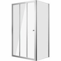 Душевой уголок Grossman Falcon 90х90 GR-D90-P90Fa профиль Хром стекло прозрачное