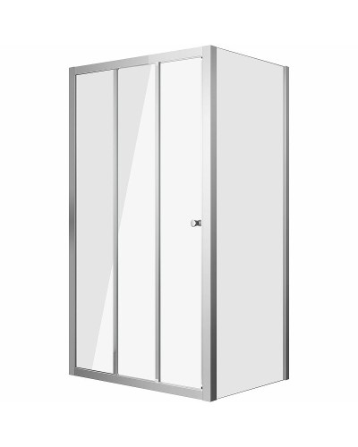 Душевой уголок Grossman Falcon 110х100 GR-D110-P100Fa профиль Хром стекло прозрачное