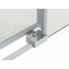 Душевой уголок Grossman Fly 80х100 GR-8010Fl профиль Хром стекло прозрачное