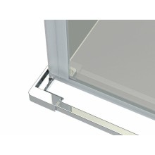 Душевой уголок Grossman Fly 80х100 GR-8010Fl профиль Хром стекло прозрачное