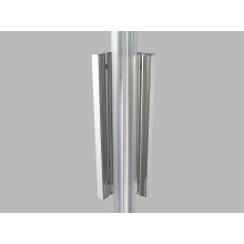 Душевой уголок Grossman Fly 80х100 GR-8010Fl профиль Хром стекло прозрачное