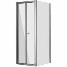 Душевой уголок Grossman Alba 80х80 GR-8080Al2 профиль Хром стекло прозрачное