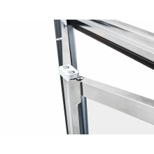 Душевой уголок Grossman Alba 80х80 GR-8080Al2 профиль Хром стекло прозрачное