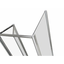 Душевой уголок Grossman Alba 80х80 GR-8080Al2 профиль Хром стекло прозрачное